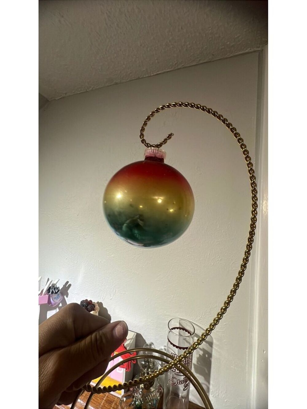 2 Made In Austria Rainbow Ombré Gradient Ornaments